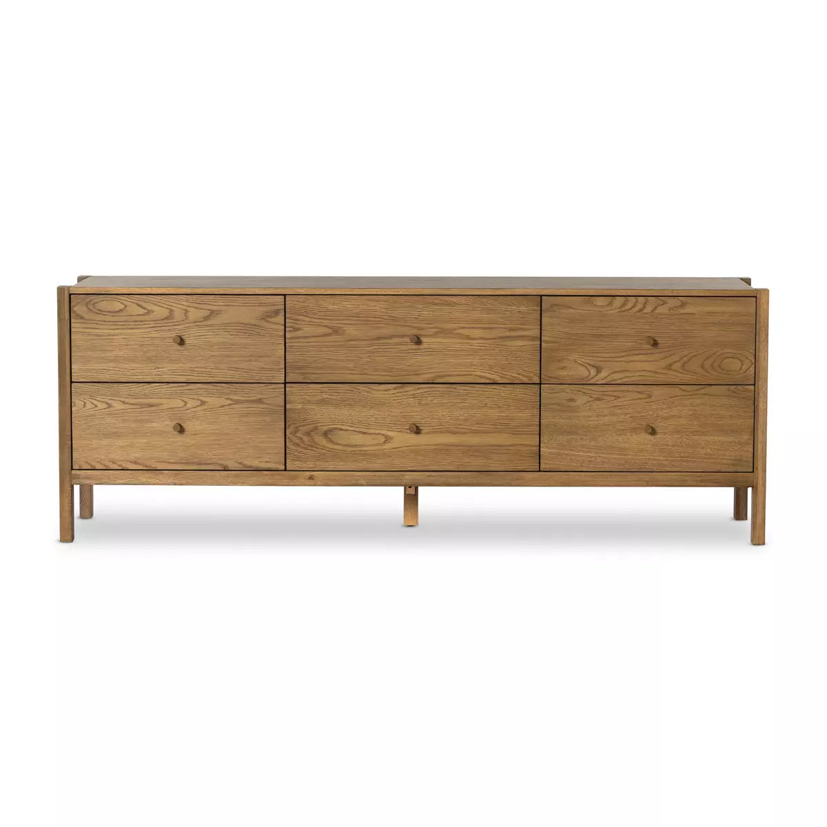 Meadow Media Console - Tawny Oak Veneer