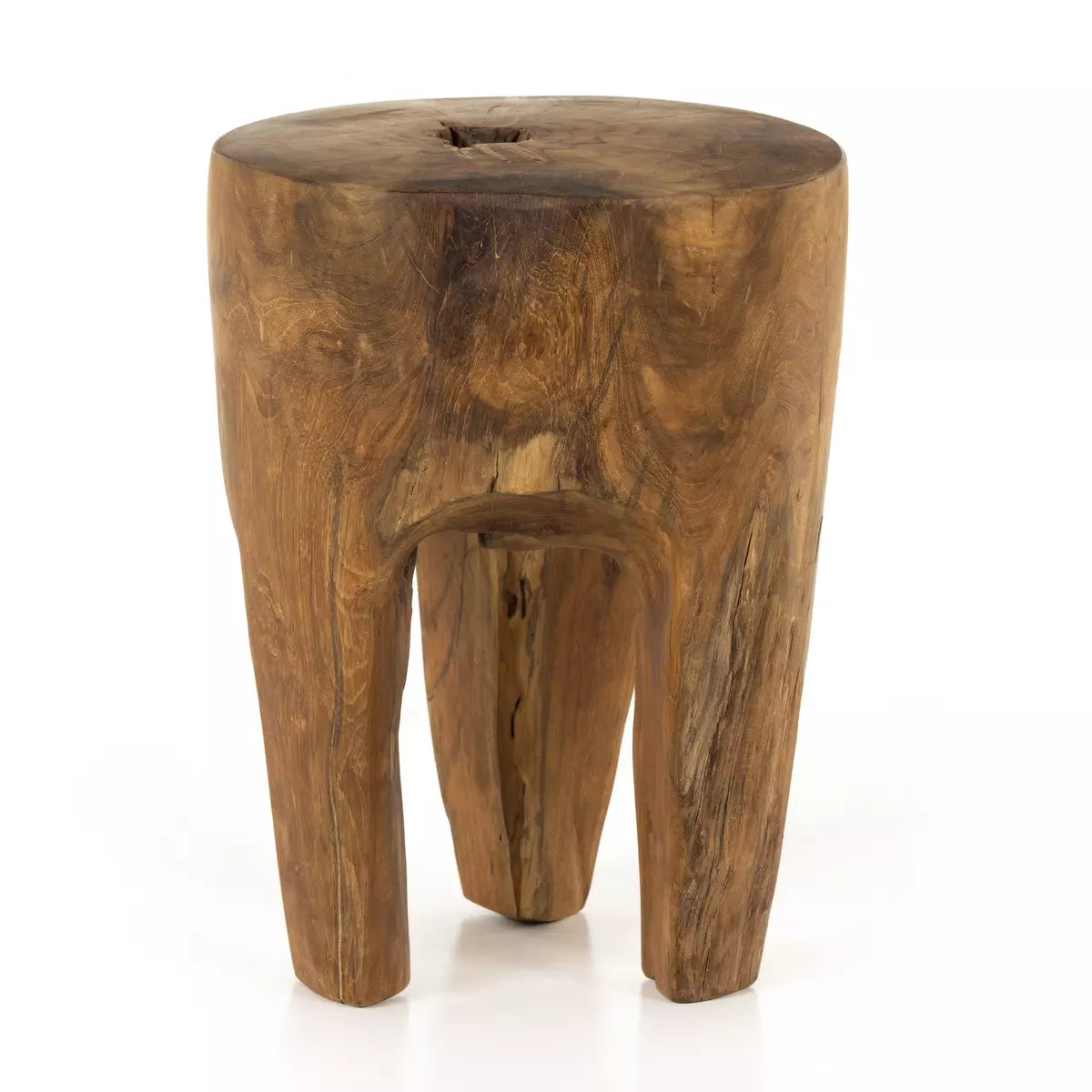 Kyra Outdoor End Table - Rustic Teak