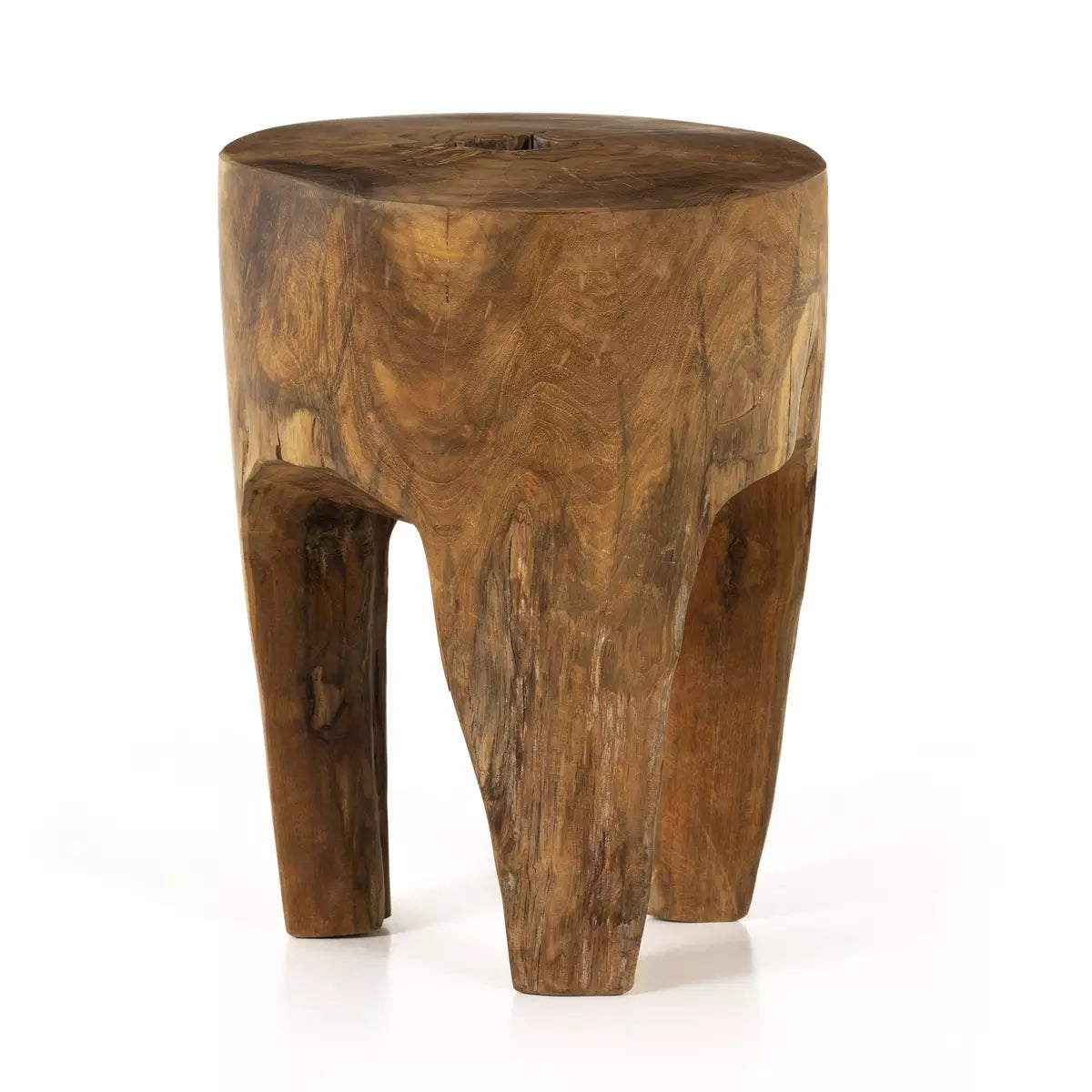 Kyra Outdoor End Table - Rustic Teak