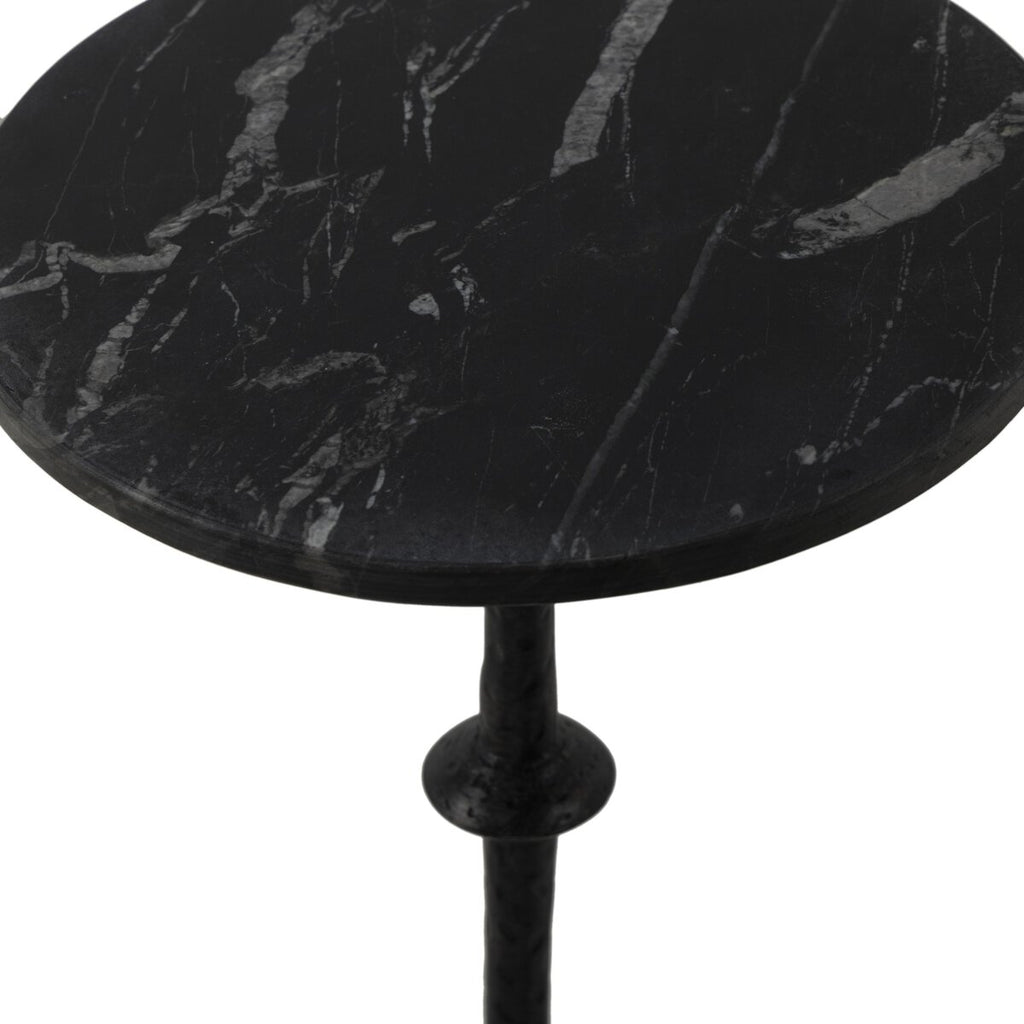 Jocelyn End Table - Black Marble