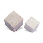 Travertine Cube Sculpture Set