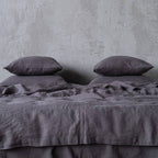 Linen Duvet - Steel Grey