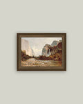 Yosemite, Bridal Veil Falls Framed Antique Art