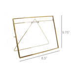 Monroe Easel Frame - Horizontal - Brass