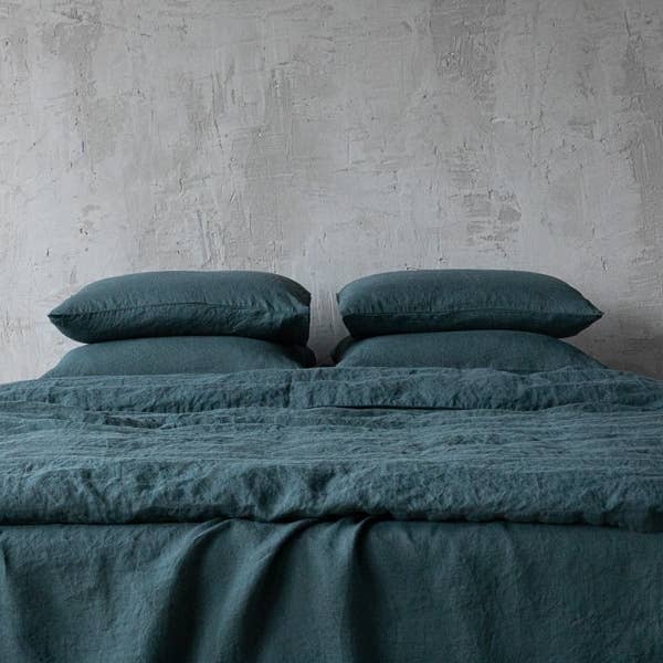 Linen Pillow Case - Balsam Green