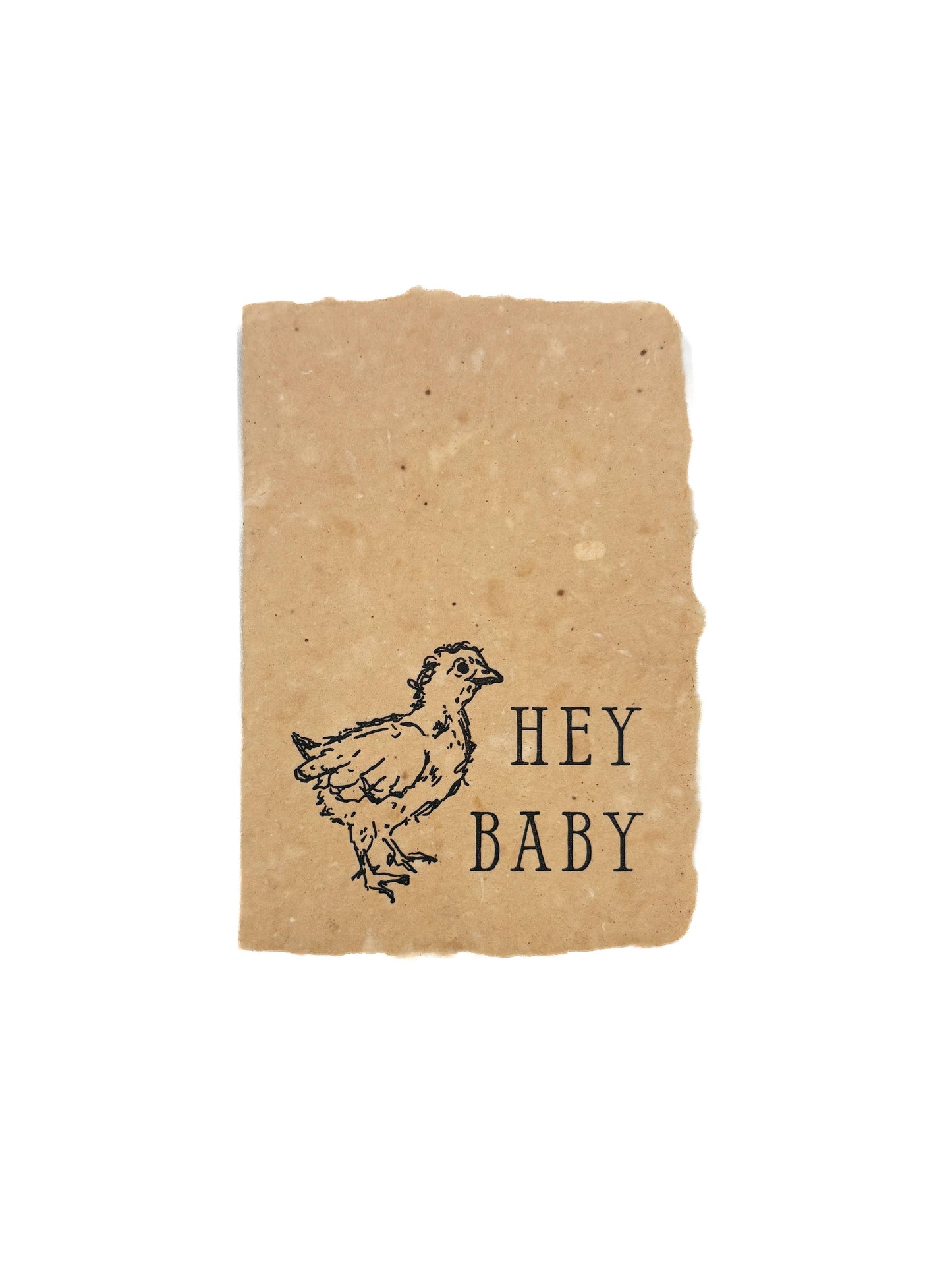 Hey baby folded card