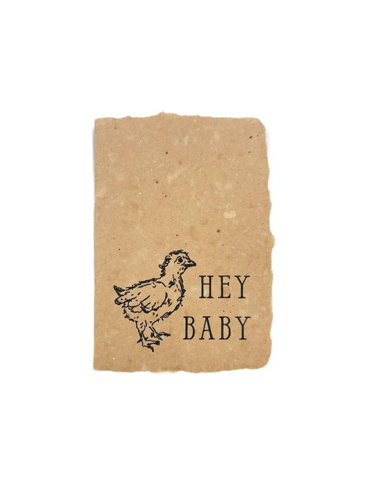 Hey baby folded card