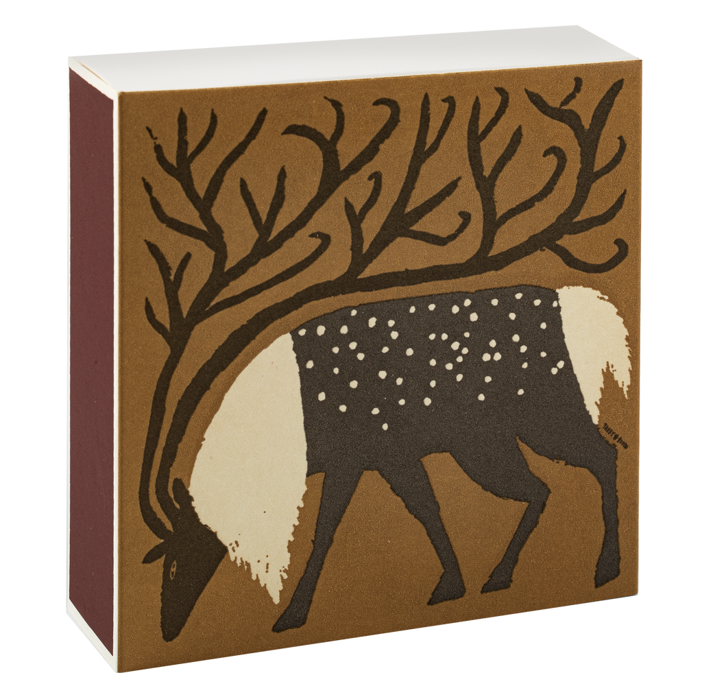 Reindeer |Square - Safety Matches 🎄