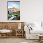 Across The Valley - Framed Wall Art