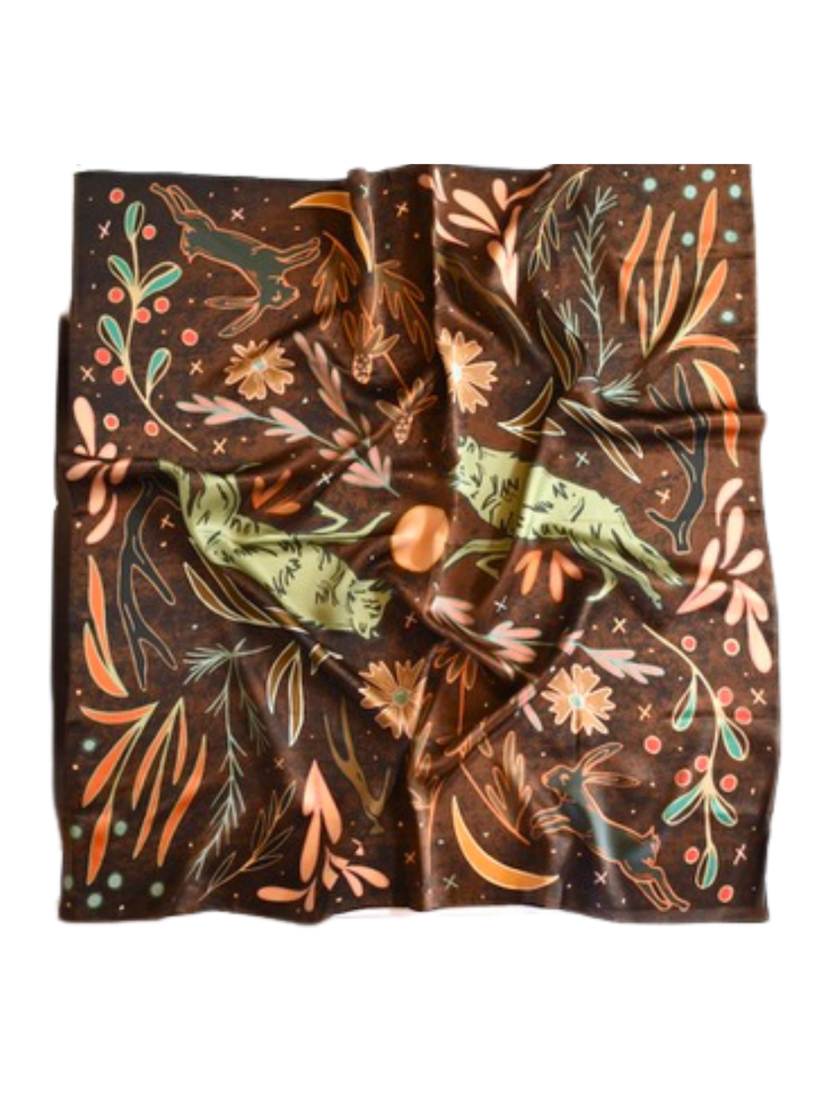 XL Moonlit Chase Silk Wild Rag