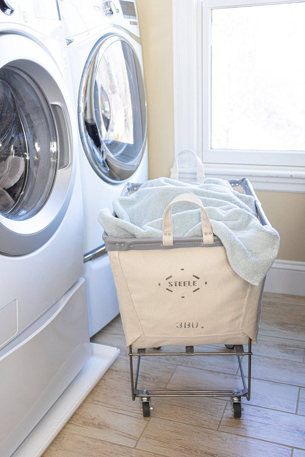 Canvas Elevated Laundry Basket - 3 Bu