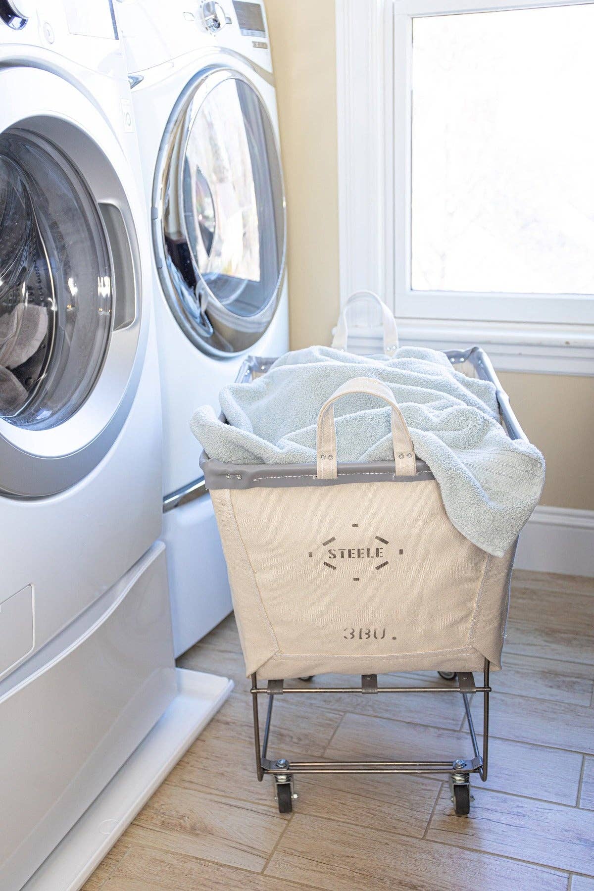 Canvas Elevated Laundry Basket - 3 Bu