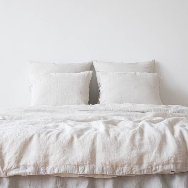 Linen Sheet Set - Silver KING