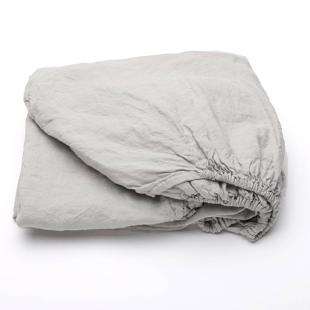 Linen Sheet Set - Silver KING
