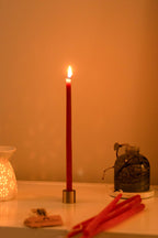 Thin Beeswax Taper Candles: Hand-Dipped in Colorado