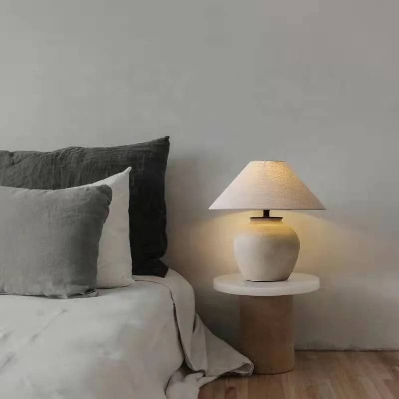 Ceramic Lamp - Charcoal