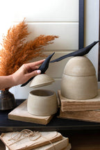 Blackbird Clay Canister
