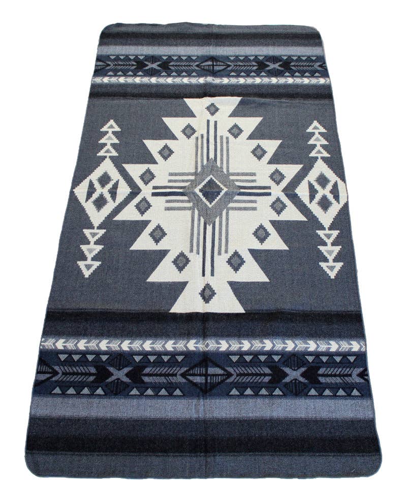 Inca Alpaca Blend Traveler Blanket - Grey