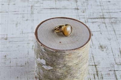 Penny Ring, Brass, Light Horn