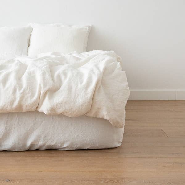 Linen Duvet - Off White