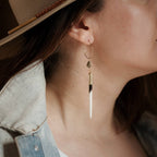 Yellowstone Beth Dutton Quill Earring // Hoop with Turquoise