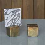 Chiseled Place Card Holder Square