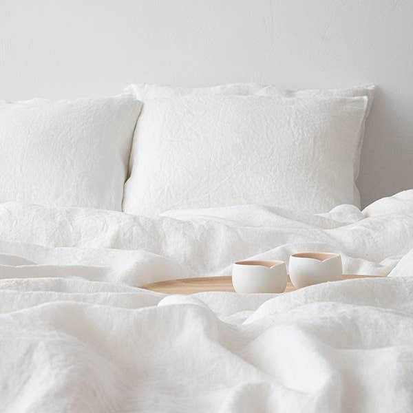 Linen Duvet - Off White