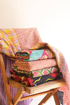 One-of-a-Kind Kantha Throw Blankets
