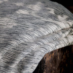 Matizado Handloomed Cotton Blanket — Ink