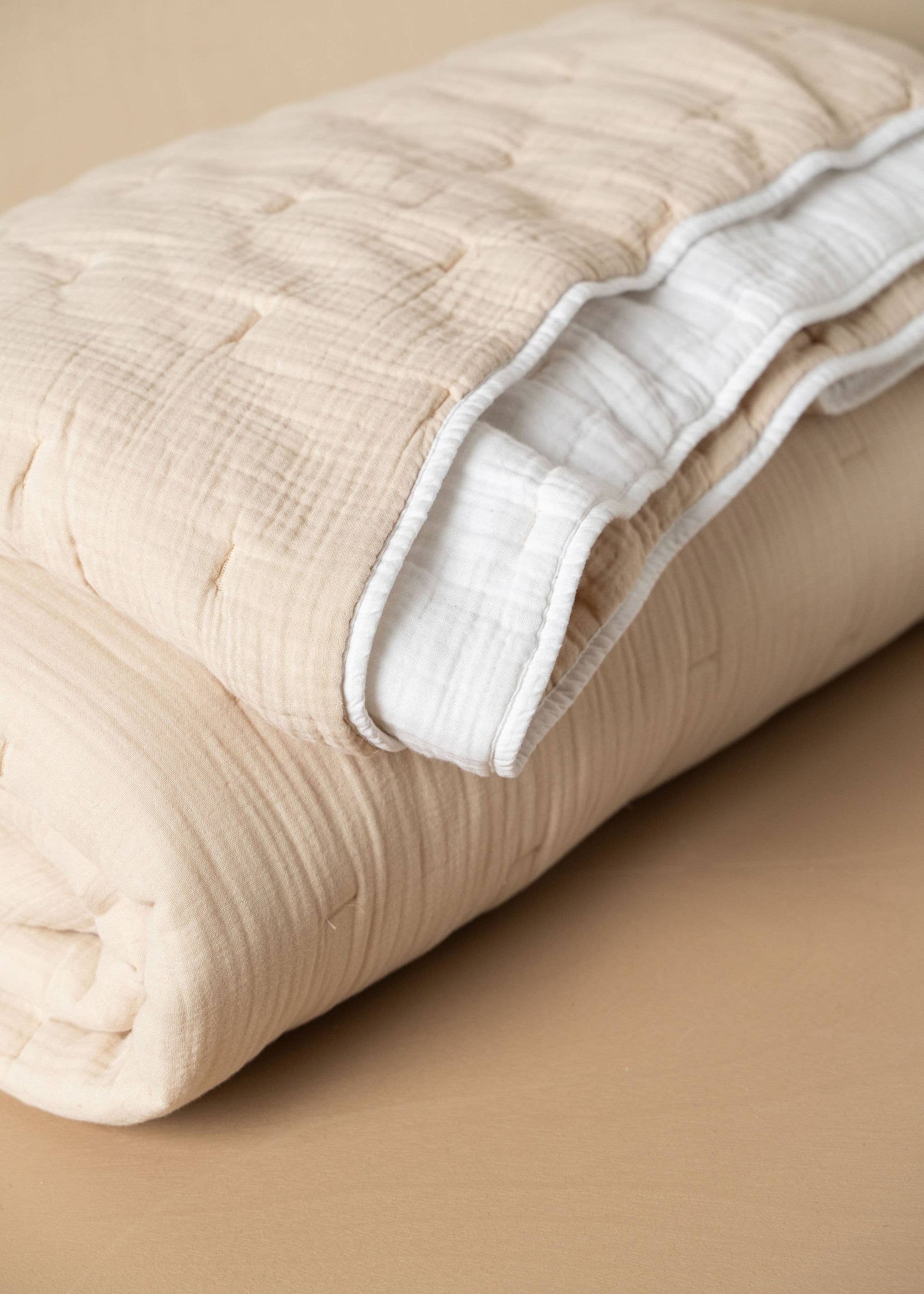 Quilted Bed Cover | White