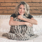 Infinite Chunky Knit Blanket | Minky | Little