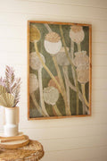 Oversized Poppy Print Glass Framed