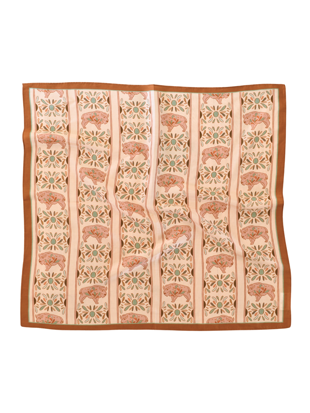 Blooming Bison Silk Wild Rag