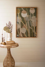 Oversized Poppy Print Glass Framed