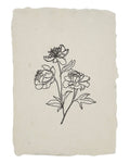 Peony stems art print
