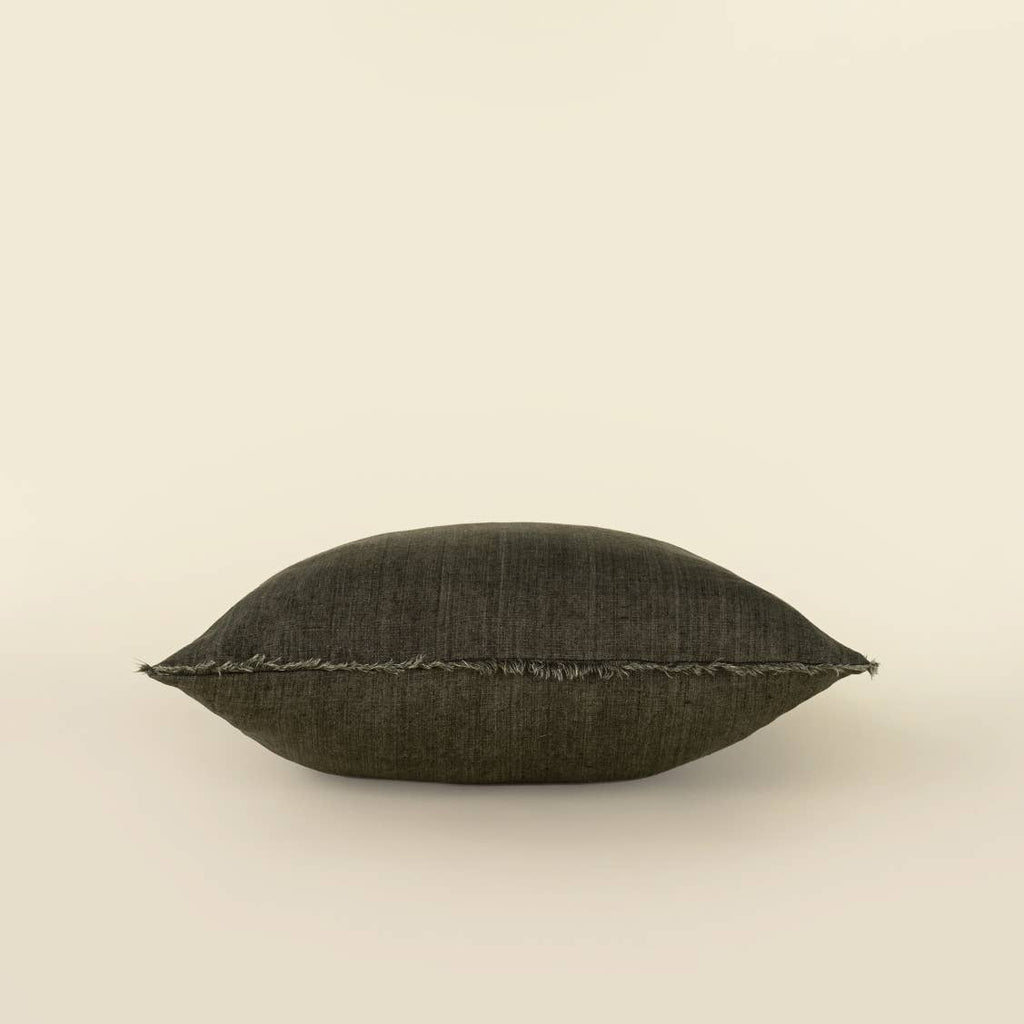 Lina Linen Pillow: Avocado