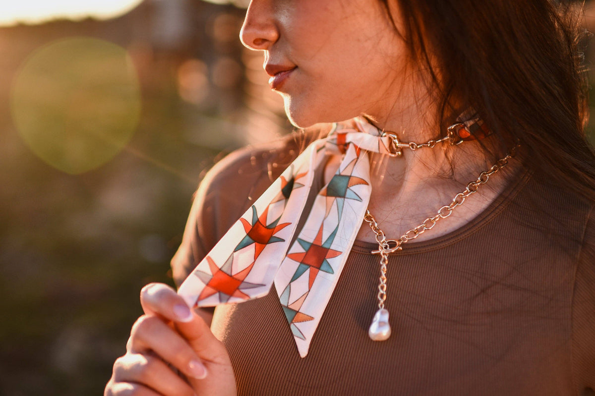 Snaffle Bit Scarf Accessory in “Antique Bronze”