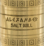 Brass Greek Salt Mill - 9"