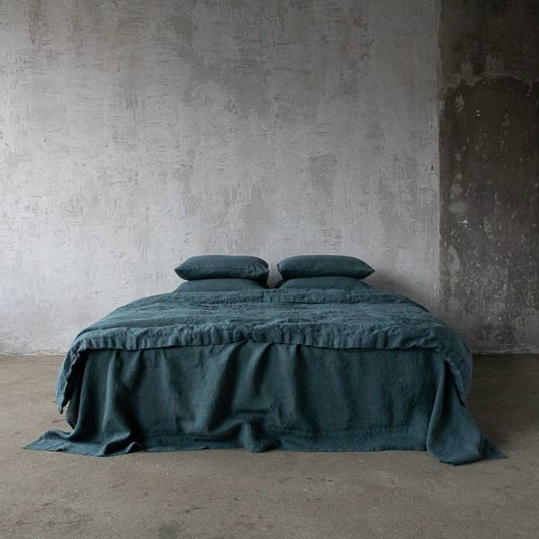 Linen Pillow Case - Balsam Green