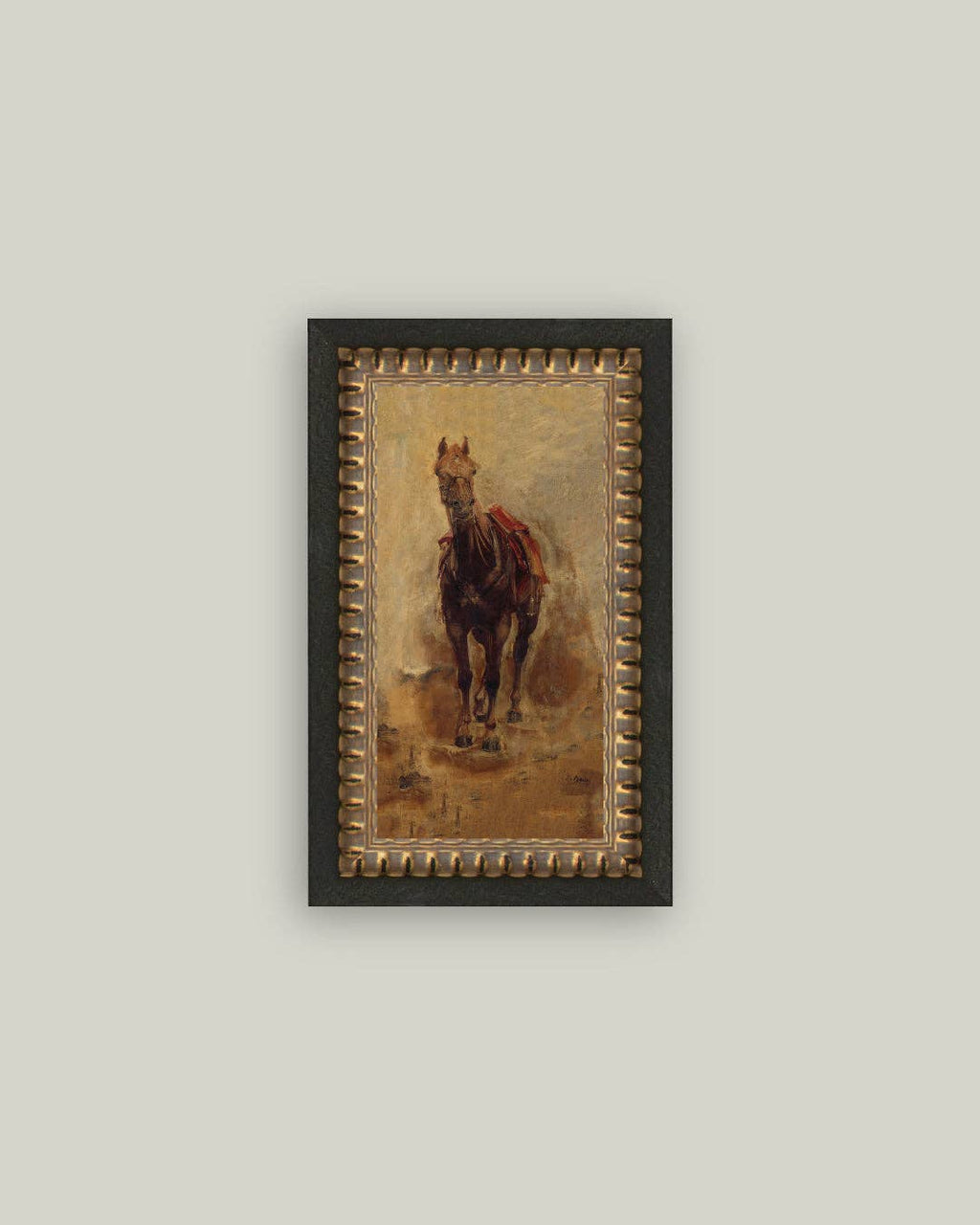 Horse Study Framed Antique Art