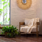 Línea Handloomed Cotton Blanket — Sepia