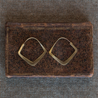 Triangle Brass Earrings
