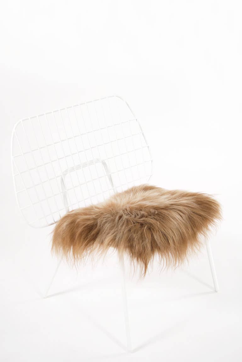 Brown Icelandic Sheepskin Chair Pad