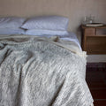 Matizado Handloomed Cotton Blanket — Ink