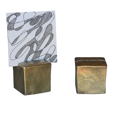 Chiseled Place Card Holder Square