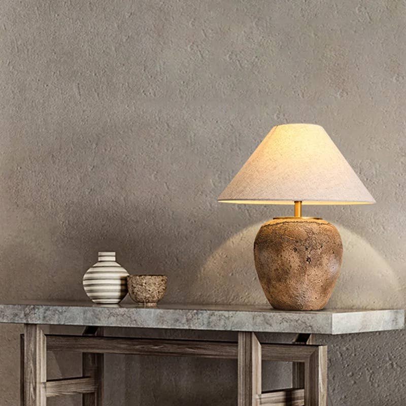 Ceramic Lamp - Rust