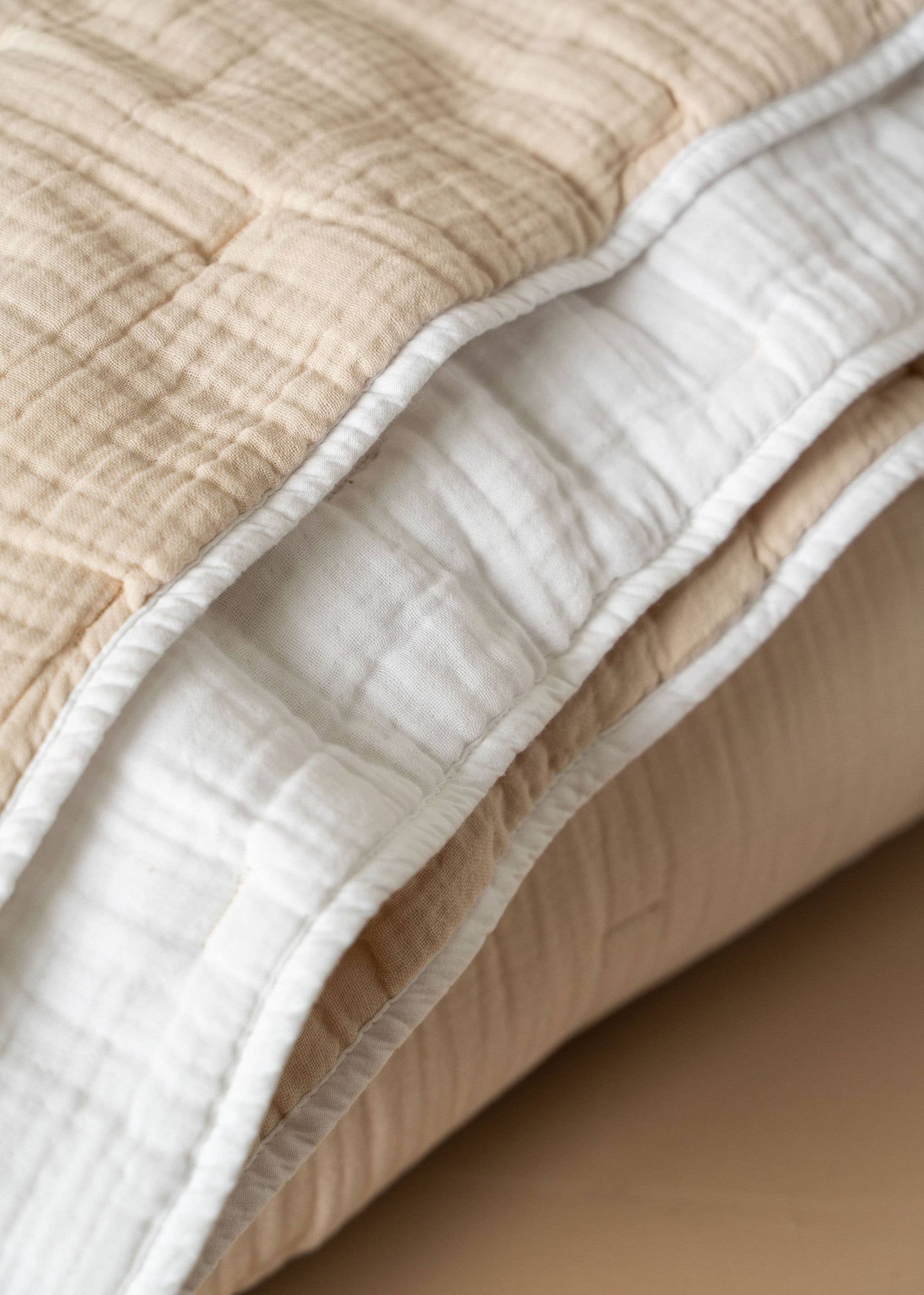 Quilted Bed Cover | White