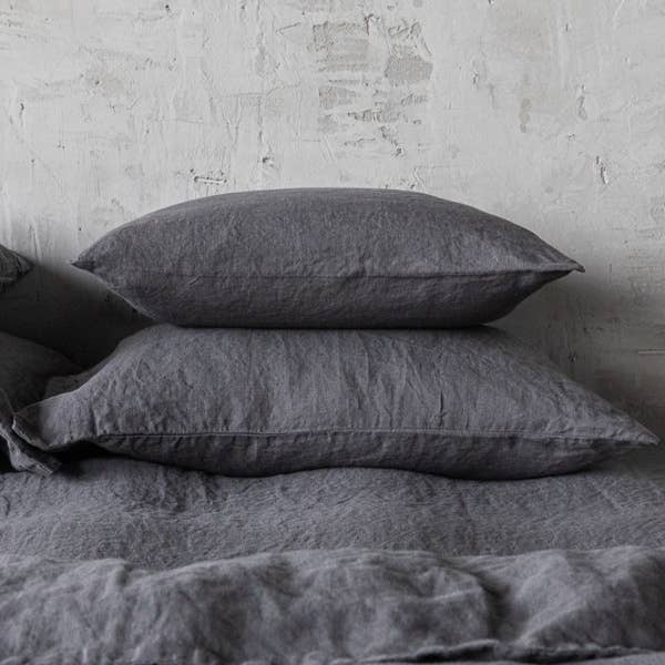 Linen Pillow Case - Grey