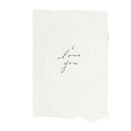 I love you folded card