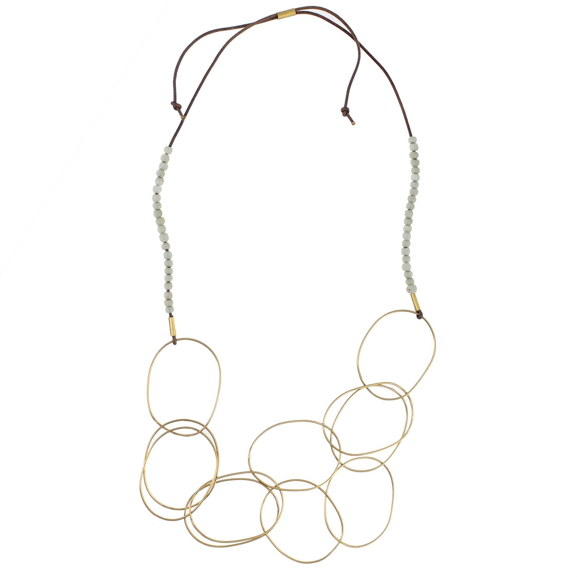 Lombok Organic Link Necklace - Aqua